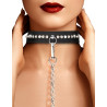 Ouch! Collier-Laisse à Strass Diamond Studded Noir